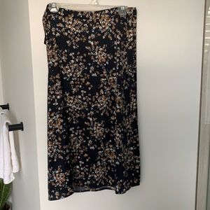 Floral H&M wrap skirt